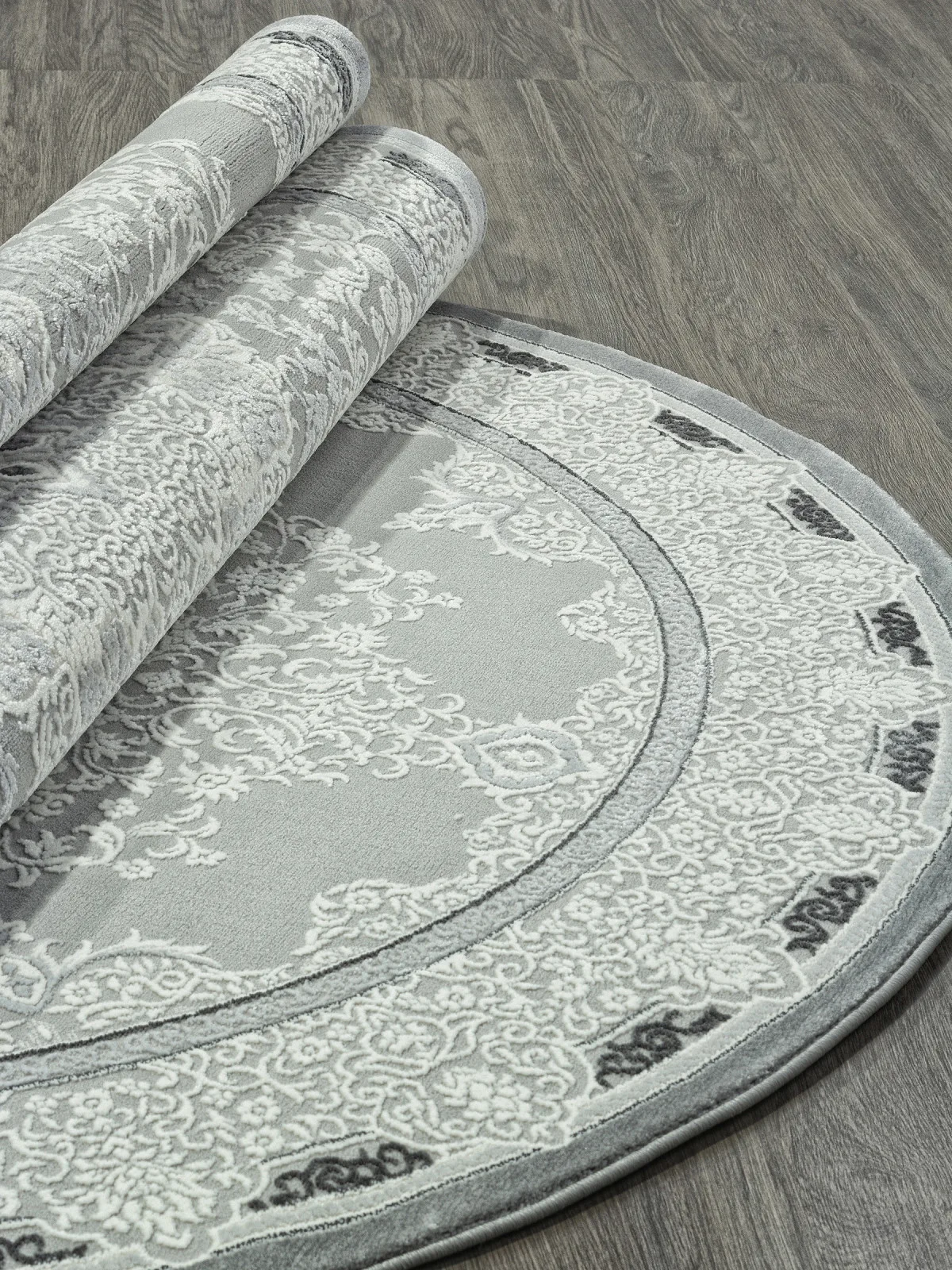 Классический ковер NENSI GL038G - GREY / GREY Heat-set Турция