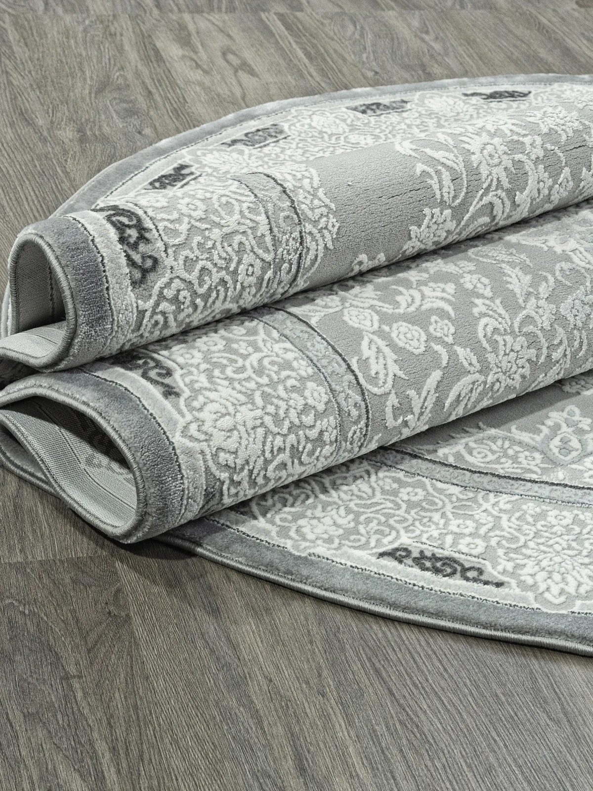 Классический ковер NENSI GL038G - GREY / GREY Heat-set Турция