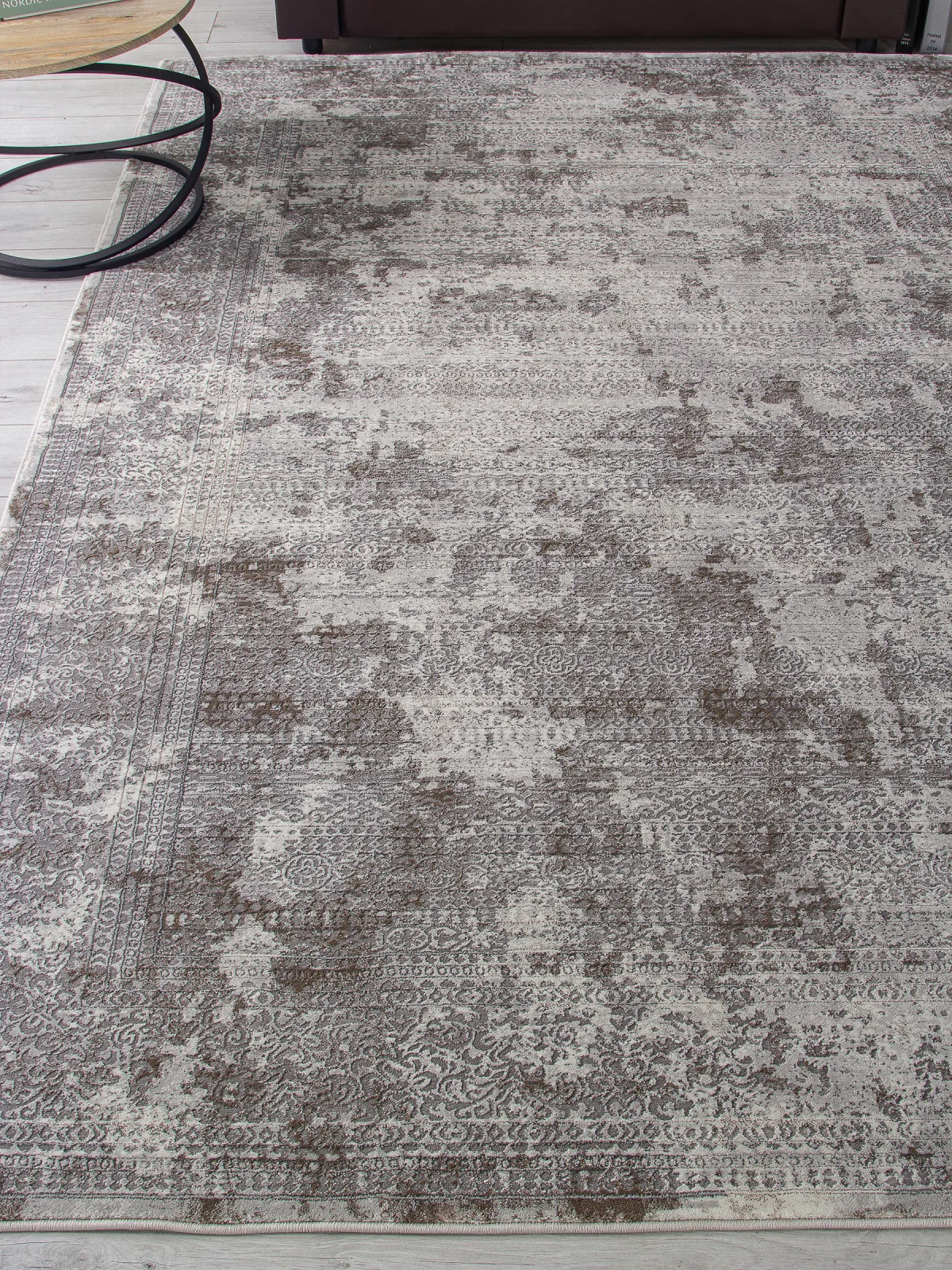 Винтажный ковер GRAFF F239 - GRAY-BEIGE Heat-set Россия