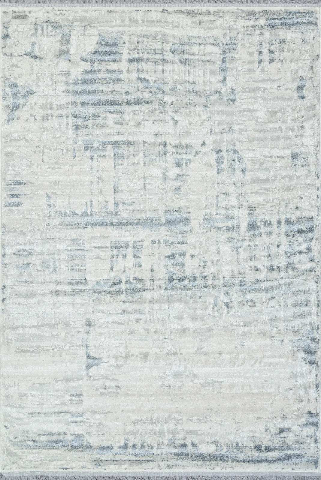 Современный ковер RUBI 27414A - CREAM / L.GREY фризе Турция