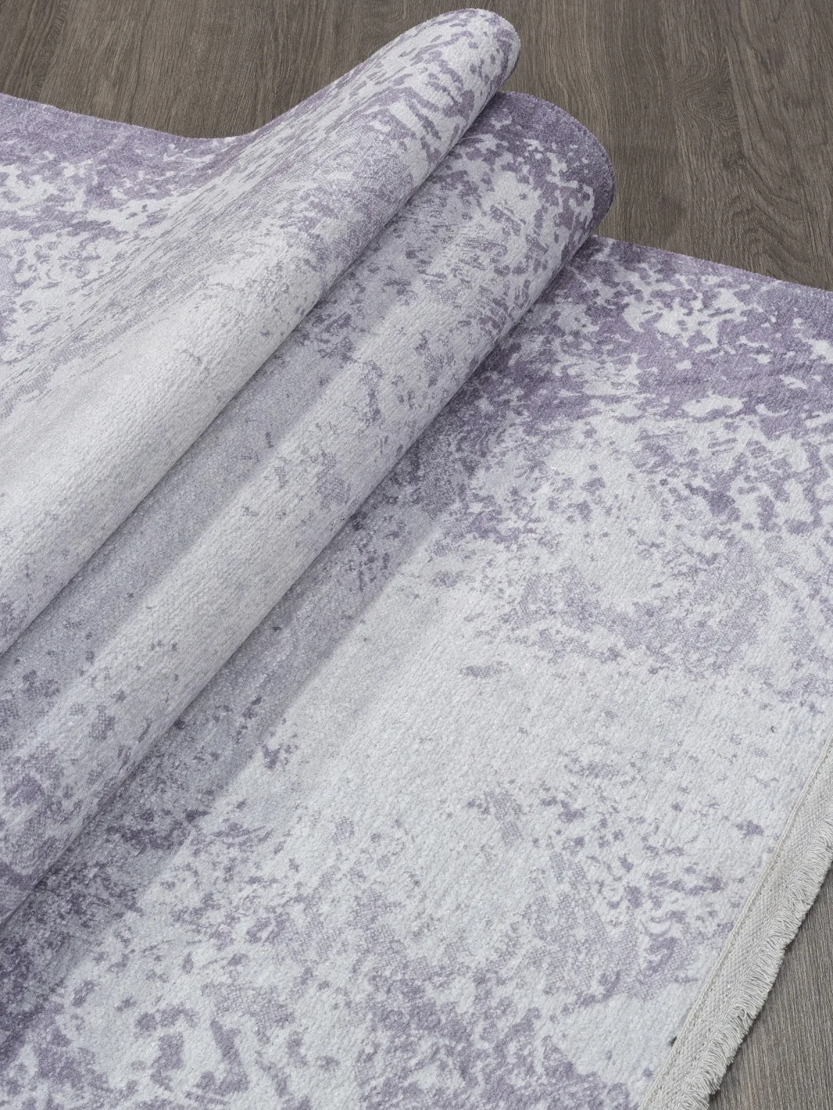 Современный ковер LOTUS AB189D - PURPLE / GREY полиэстер Турция