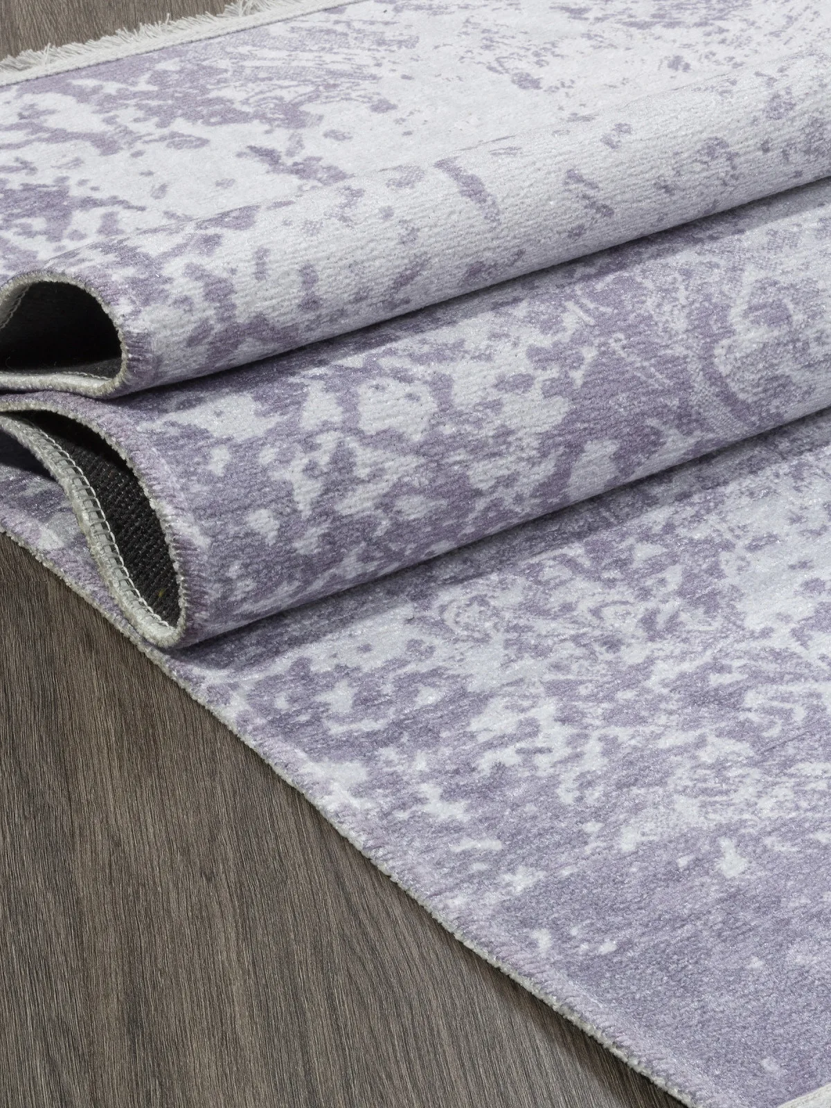 Современный ковер LOTUS AB189D - PURPLE / GREY полиэстер Турция