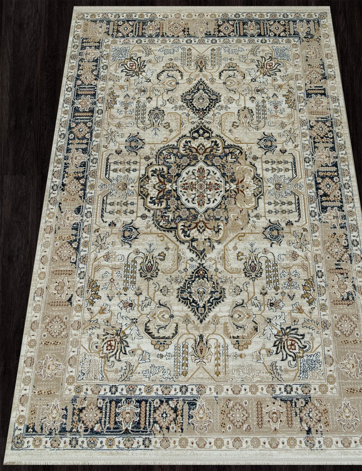 Классический ковер LISSABON SI061M - MULTI / BROWN полиэстер Турция
