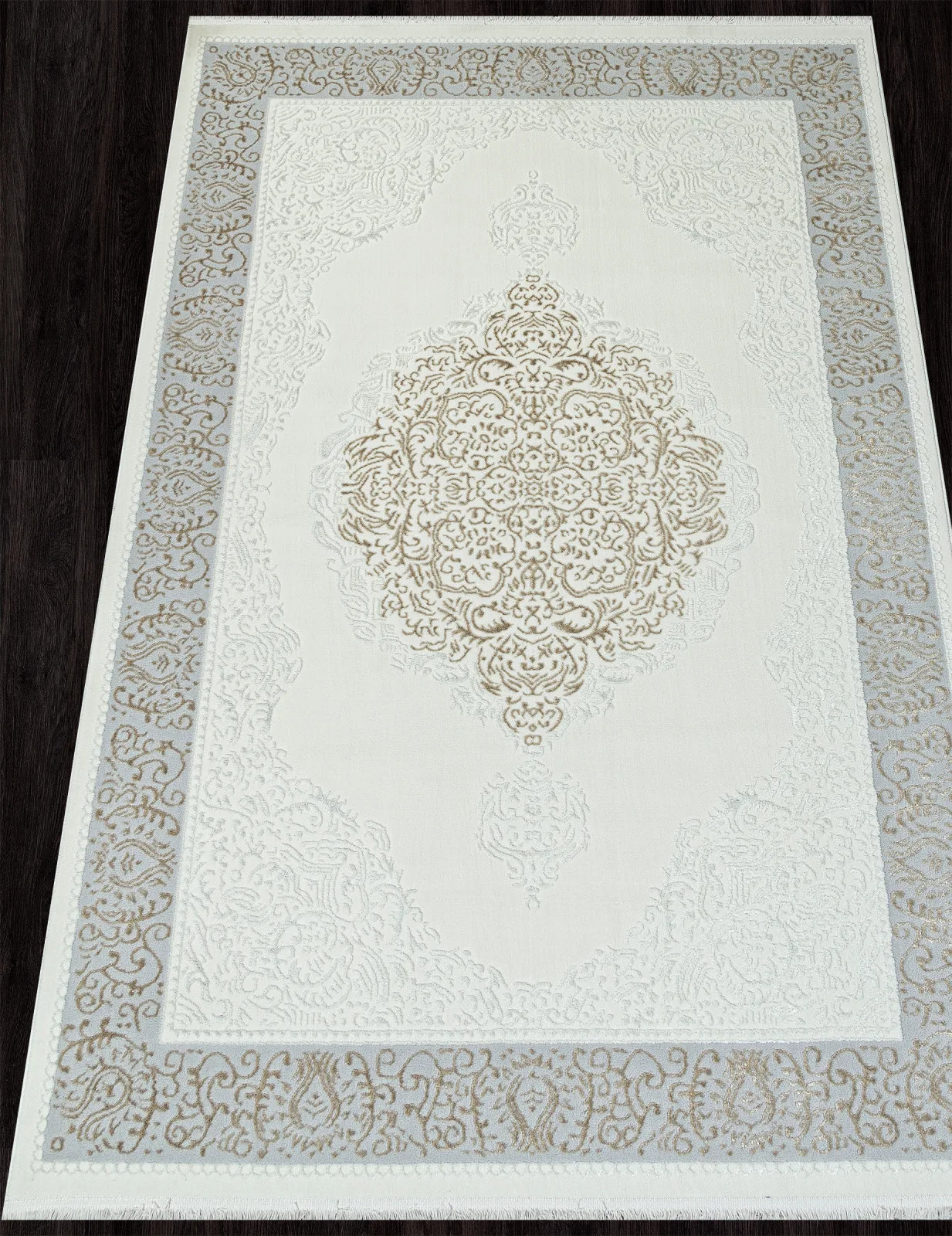 Классический ковер SAHARA 00759B - CREAM HB / BEIGE FDY полиэстер Турция