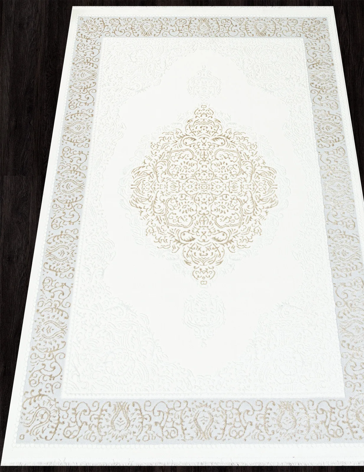 Классический ковер SAHARA 00759B - CREAM HB / BEIGE FDY полиэстер Турция
