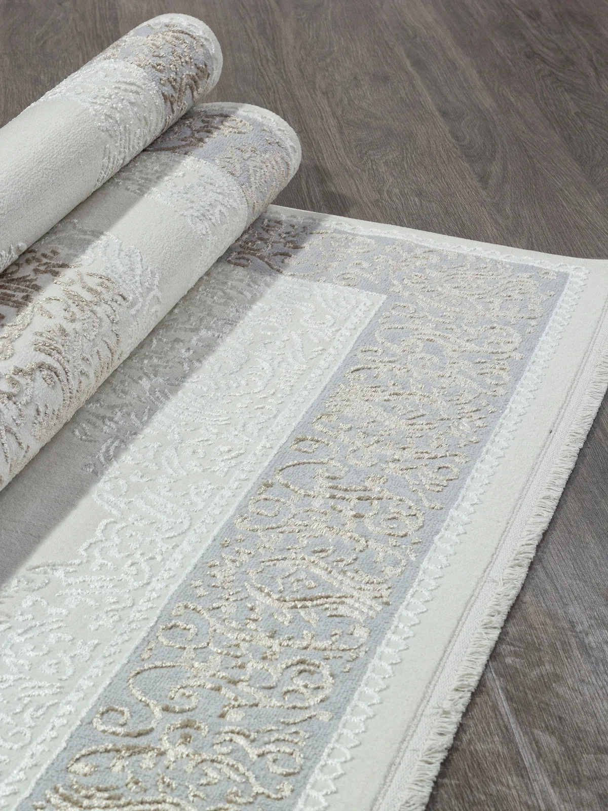 Классический ковер SAHARA 00759B - CREAM HB / BEIGE FDY полиэстер Турция