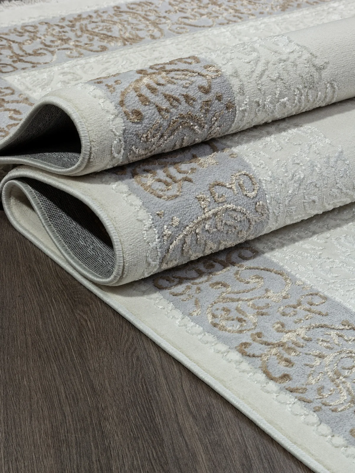 Классический ковер SAHARA 00759B - CREAM HB / BEIGE FDY полиэстер Турция
