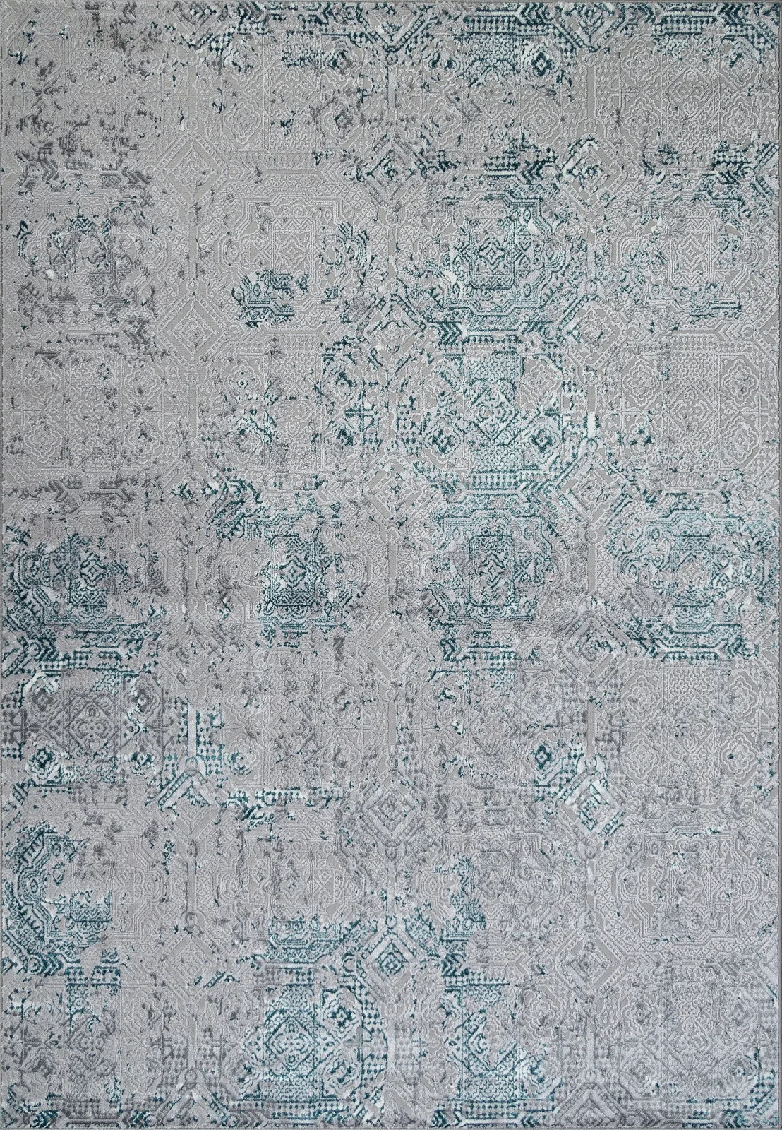 Винтажный ковер PALERMO F281 - GRAY Heat-set Россия