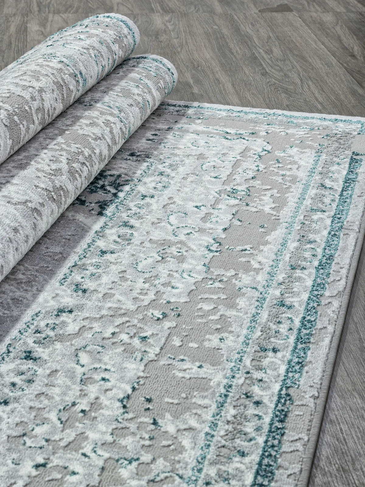 Классический ковер PALERMO F294 - GRAY Heat-set Россия