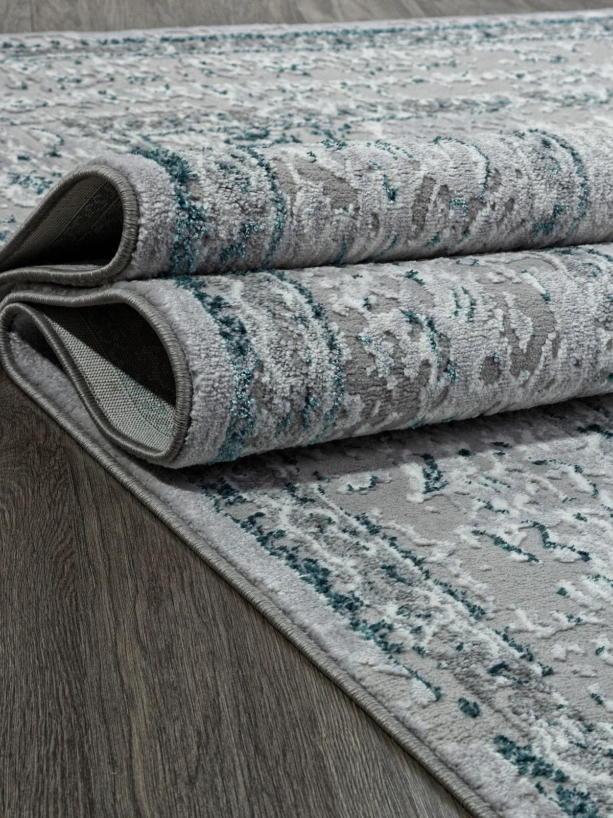 Классический ковер PALERMO F294 - GRAY Heat-set Россия