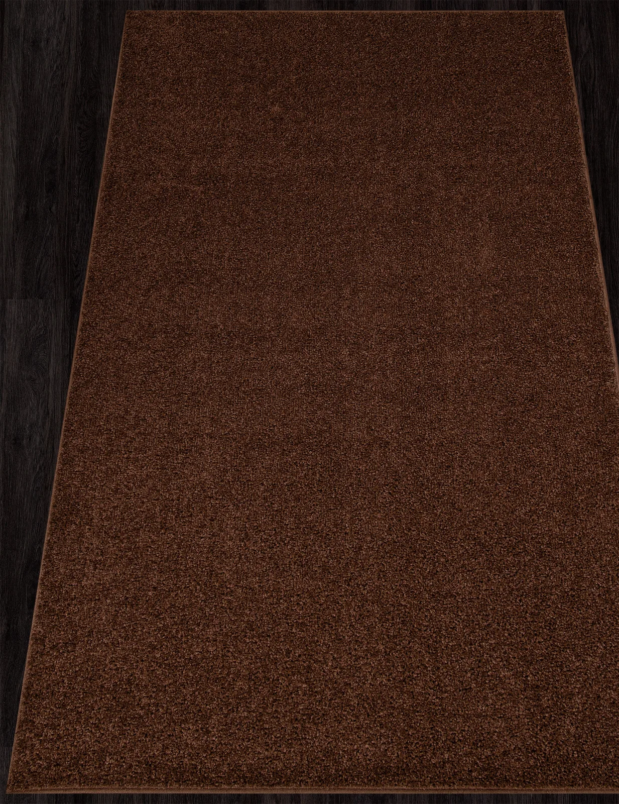 Однотонный ковер LANA T600 - BROWN из полипропилена Россия