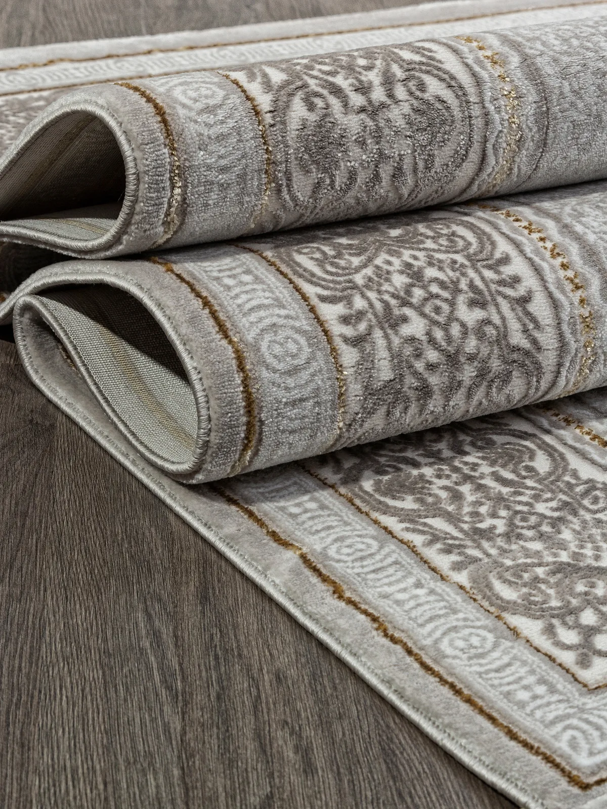 Классический ковер NENSI GL090E - BROWN / BROWN Heat-set Турция