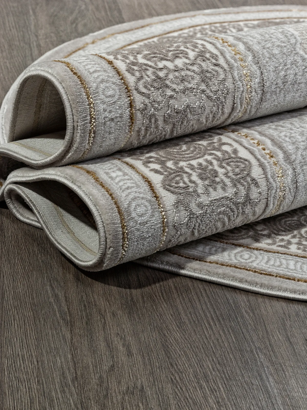 Классический ковер NENSI GL090E - BROWN / BROWN Heat-set Турция