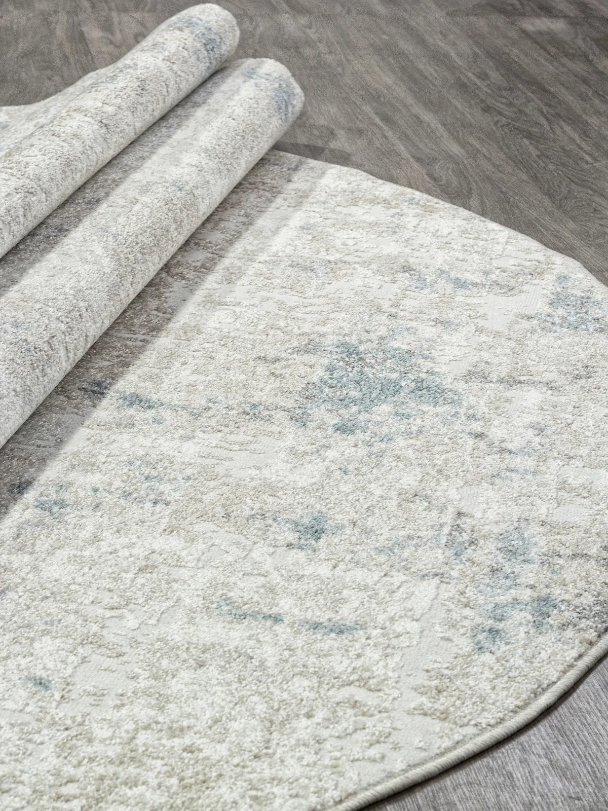 Современный ковер NATUREL F232 - BEIGE-BLUE фризе Россия