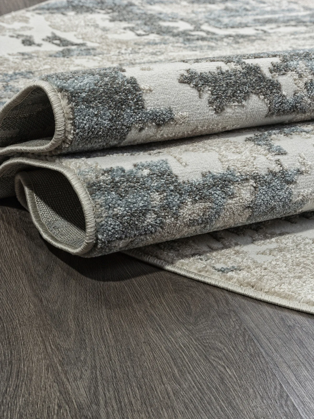 Современный ковер NATUREL F231 - BEIGE-BLUE фризе Россия
