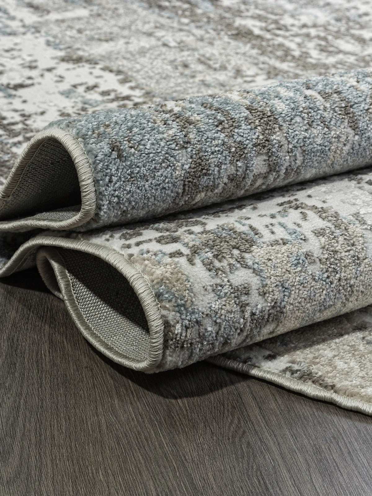 Современный ковер NATUREL F229 - BEIGE-BLUE фризе Россия