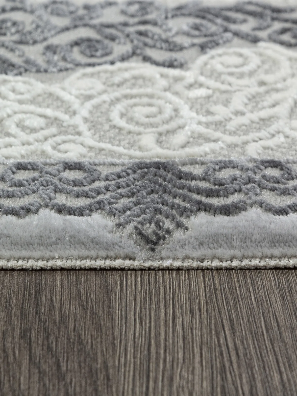 Классический ковер NENSI GL074G - GREY / GREY Heat-set Турция