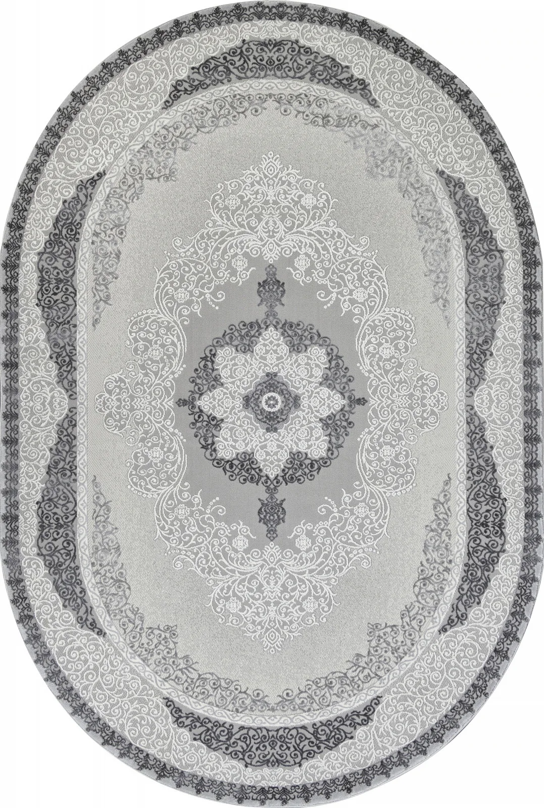Классический ковер NENSI GL074G - GREY / GREY Heat-set Турция