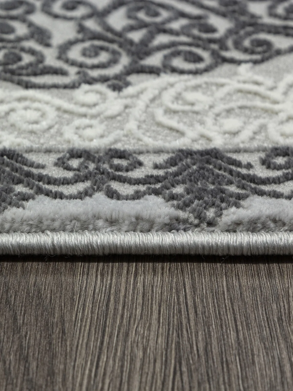 Классический ковер NENSI GL074G - GREY / GREY Heat-set Турция