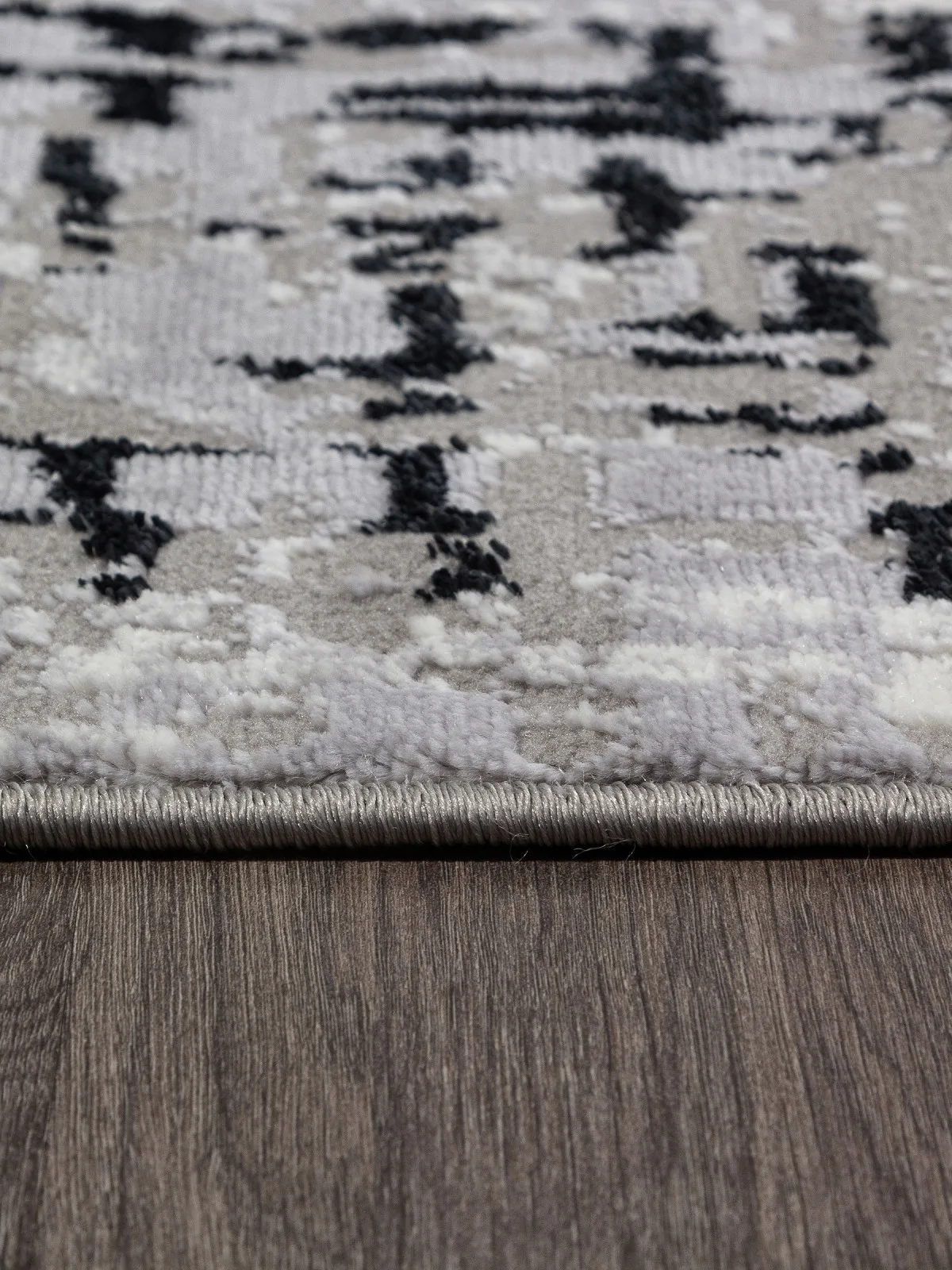 Современный ковер PALERMO F292 - DARK GRAY Heat-set Россия