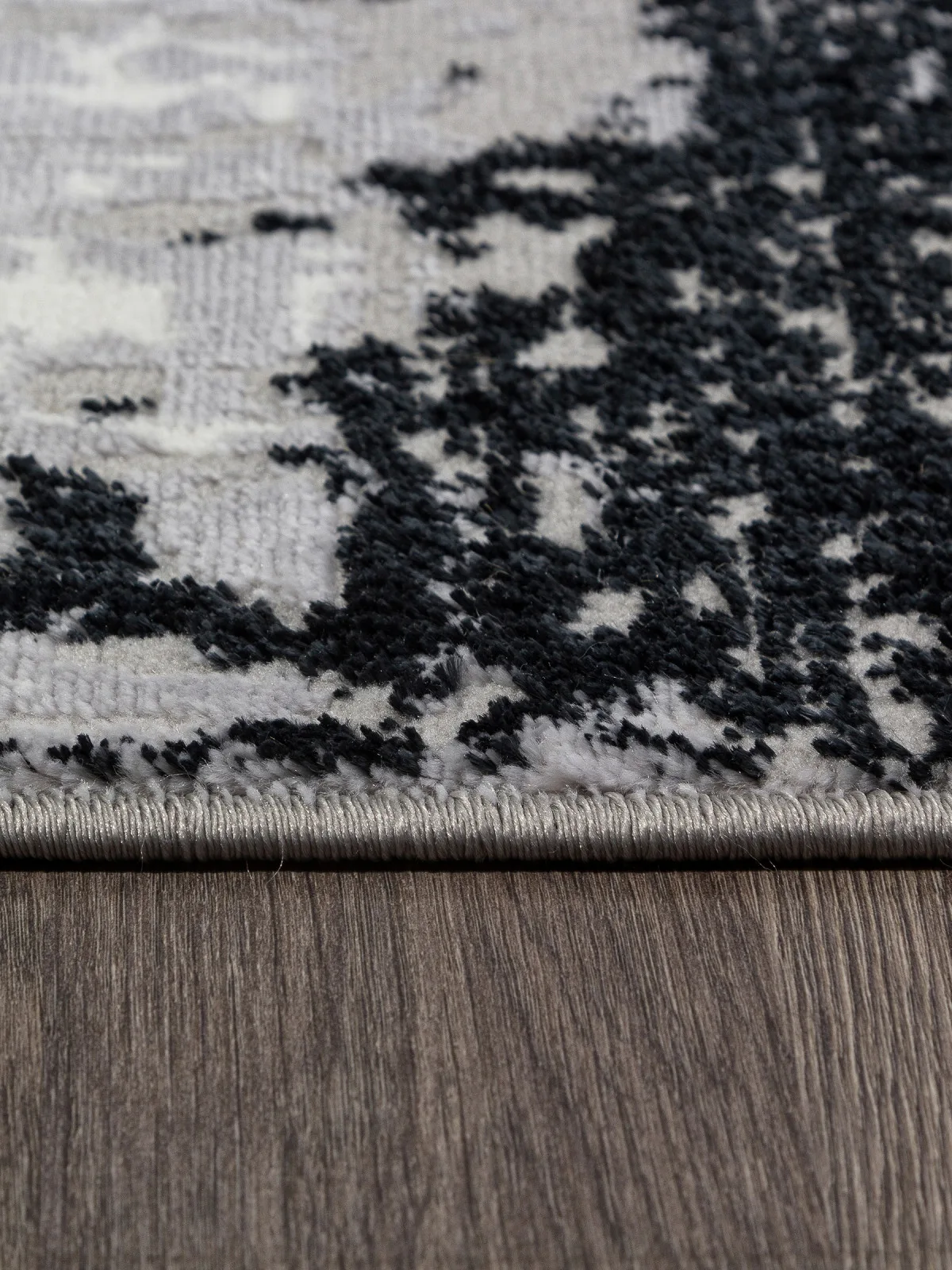 Современный ковер PALERMO F279 - DARK GRAY Heat-set Россия
