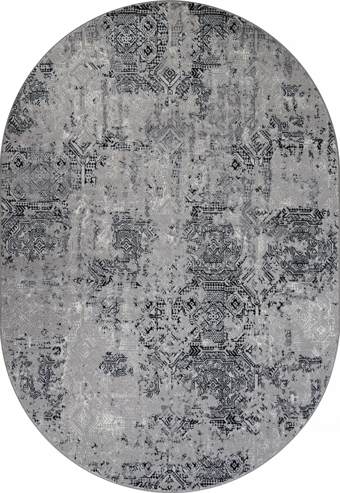 Винтажный ковер PALERMO F281 - DARK GRAY Heat-set Россия