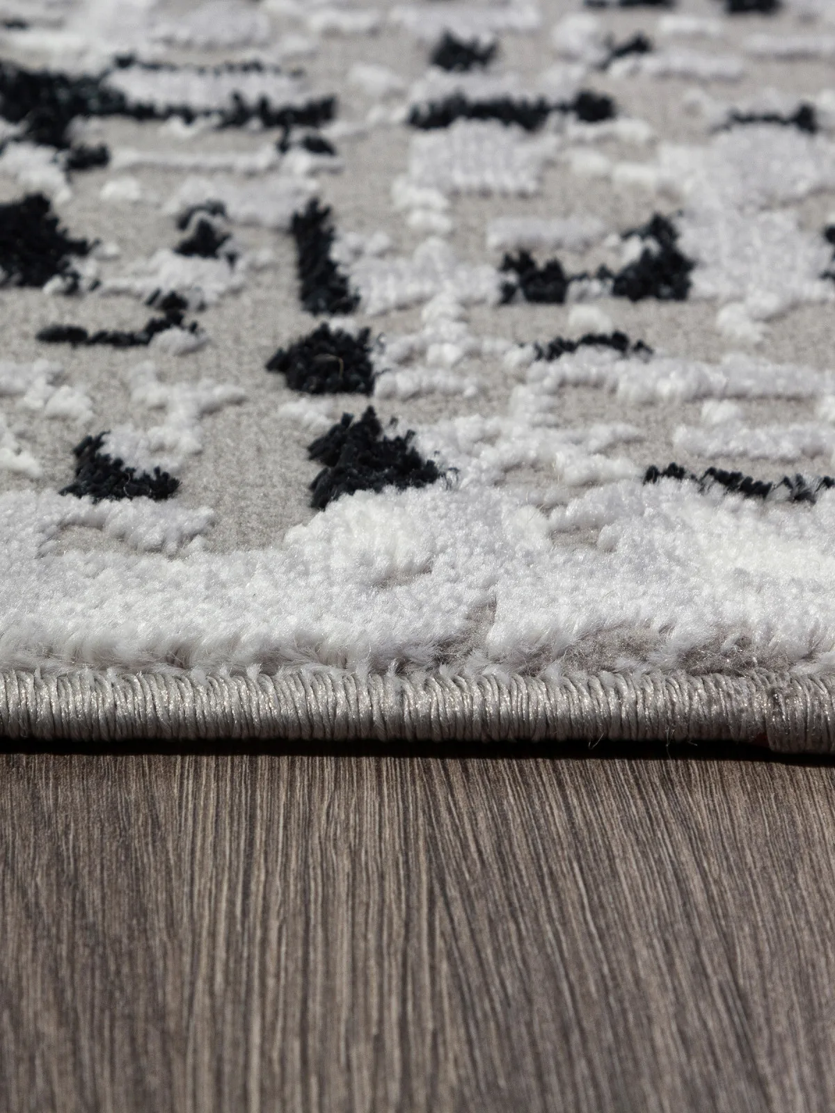 Современный ковер PALERMO F292 - DARK GRAY Heat-set Россия