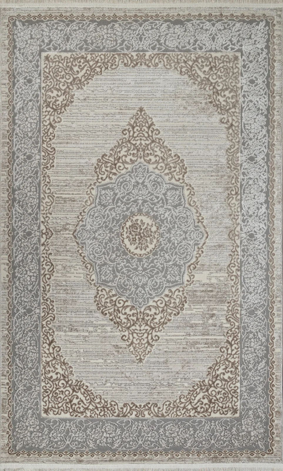Классический ковер MARMARIS 26913A - GRY / D.BEIGE Heat-set Турция