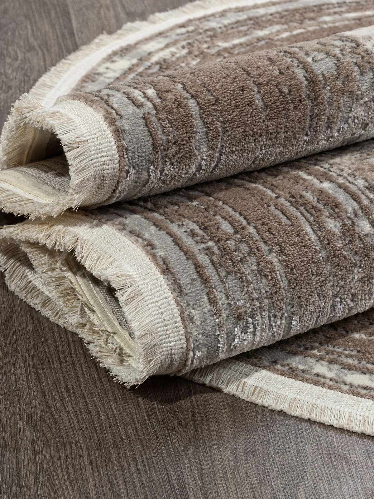 Винтажный ковер MARMARIS 26927A - GRY / D.BEIGE Heat-set Турция