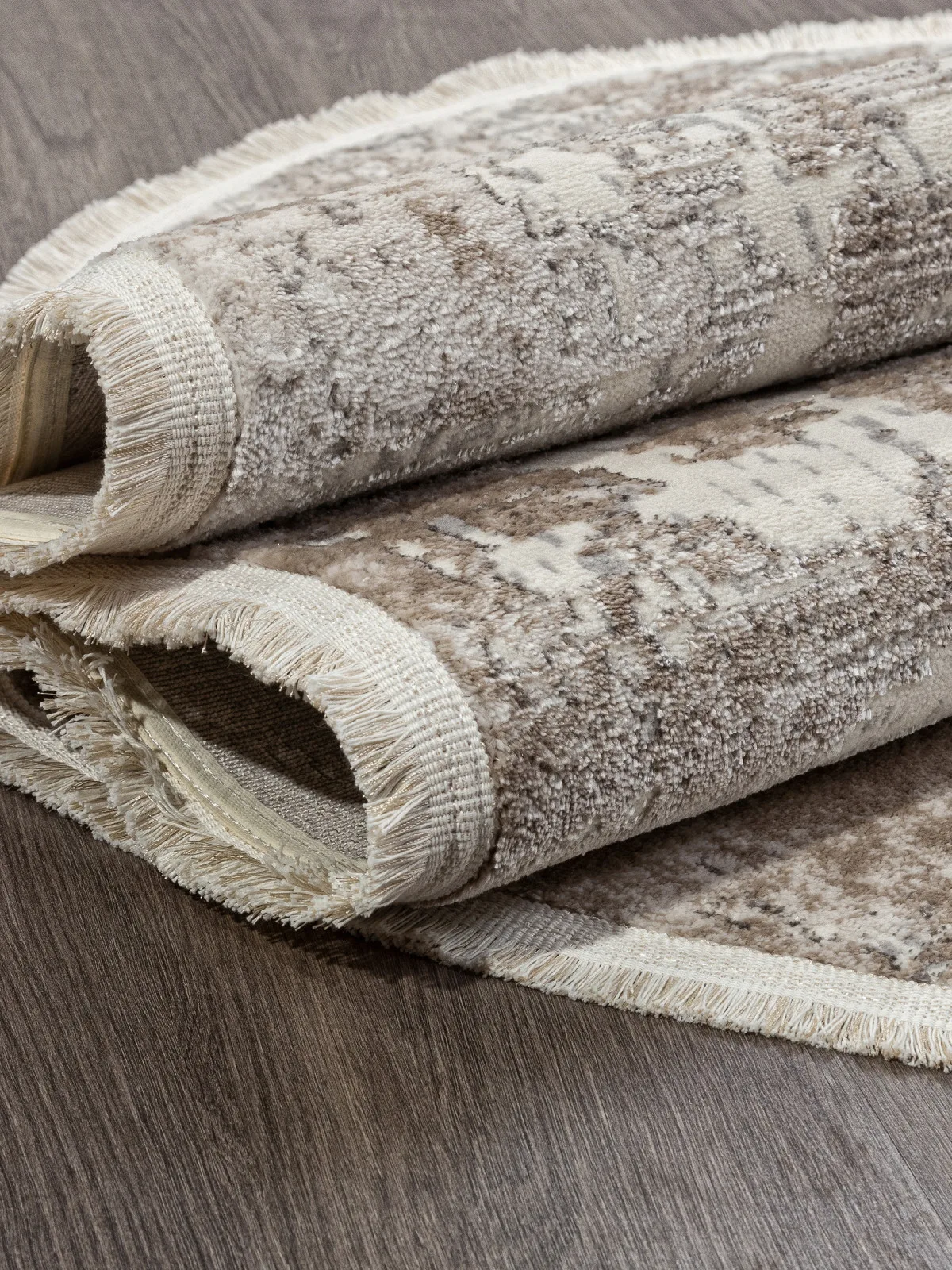 Современный ковер MARMARIS 26941A - GRY / D.BEIGE Heat-set Турция