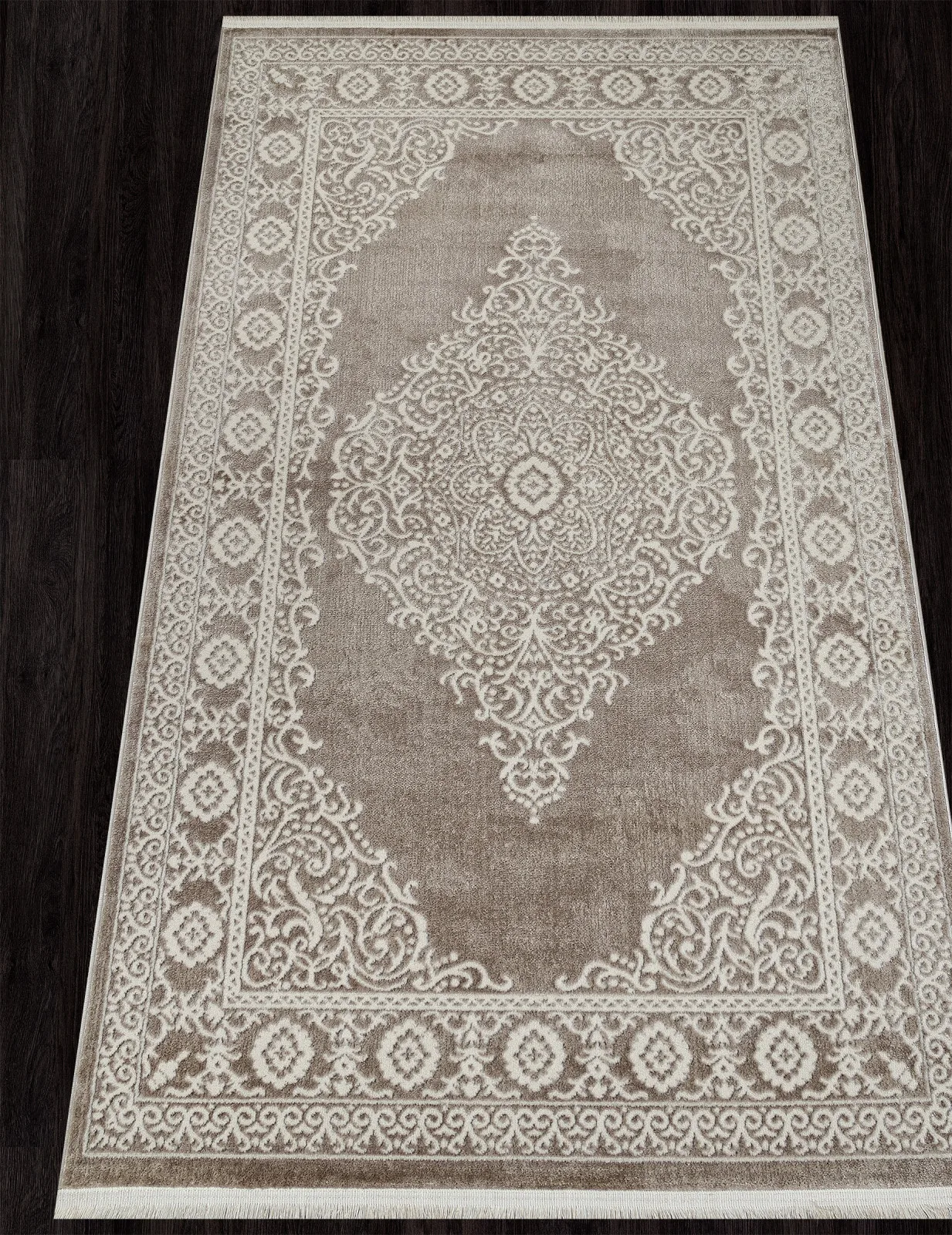 Классический ковер MARMARIS 26468A - CREAM / D.BEIGE Heat-set Турция