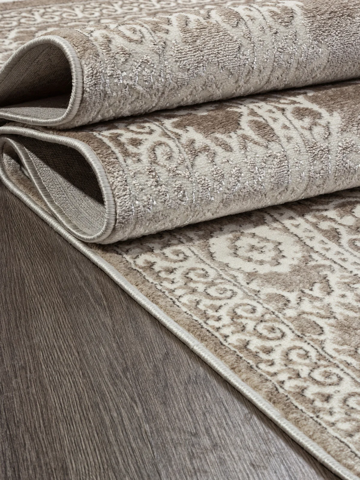 Классический ковер MARMARIS 26468A - CREAM / D.BEIGE Heat-set Турция