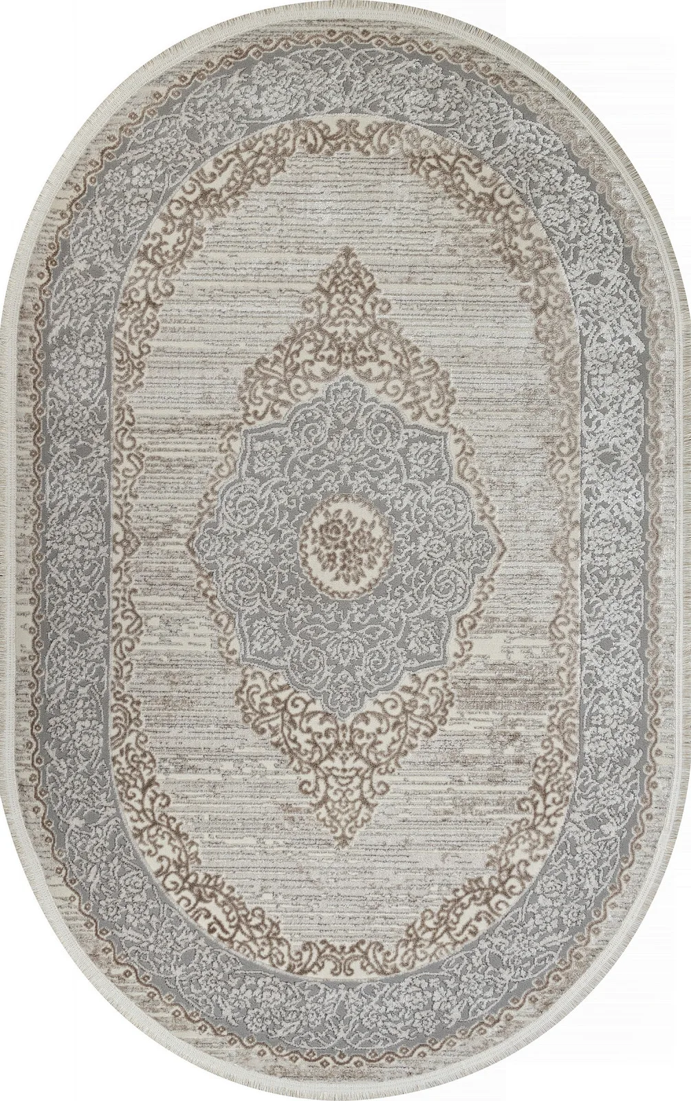 Классический ковер MARMARIS 26913A - GRY / D.BEIGE Heat-set Турция