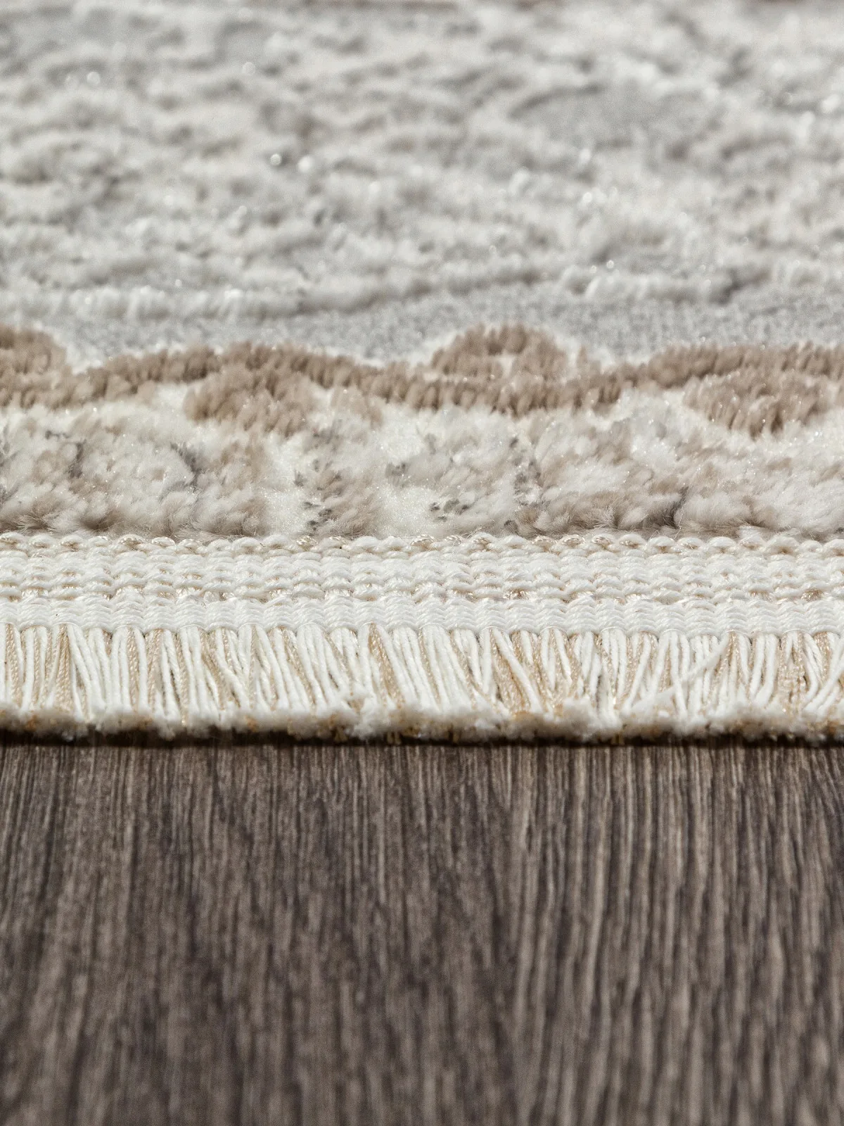 Классический ковер MARMARIS 26913A - GRY / D.BEIGE Heat-set Турция