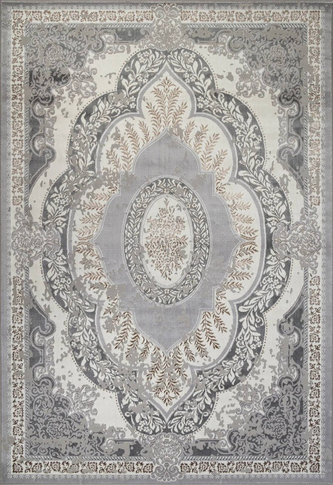 Классический ковер PALERMO F290 - GRAY-GREEN Heat-set Россия