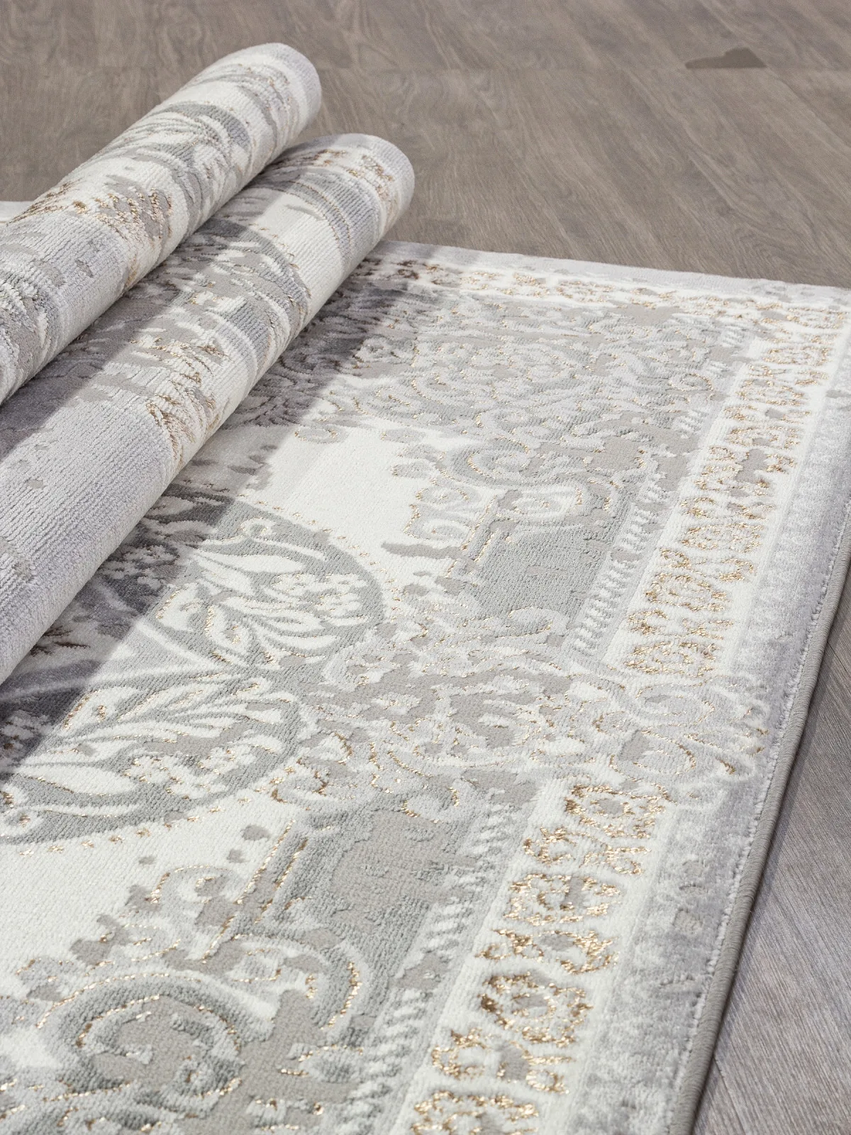 Классический ковер PALERMO F290 - GRAY-GREEN Heat-set Россия