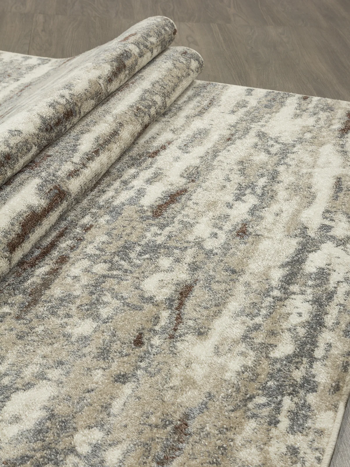 Современный ковер TORNADO F301 - BEIGE-BROWN фризе Россия