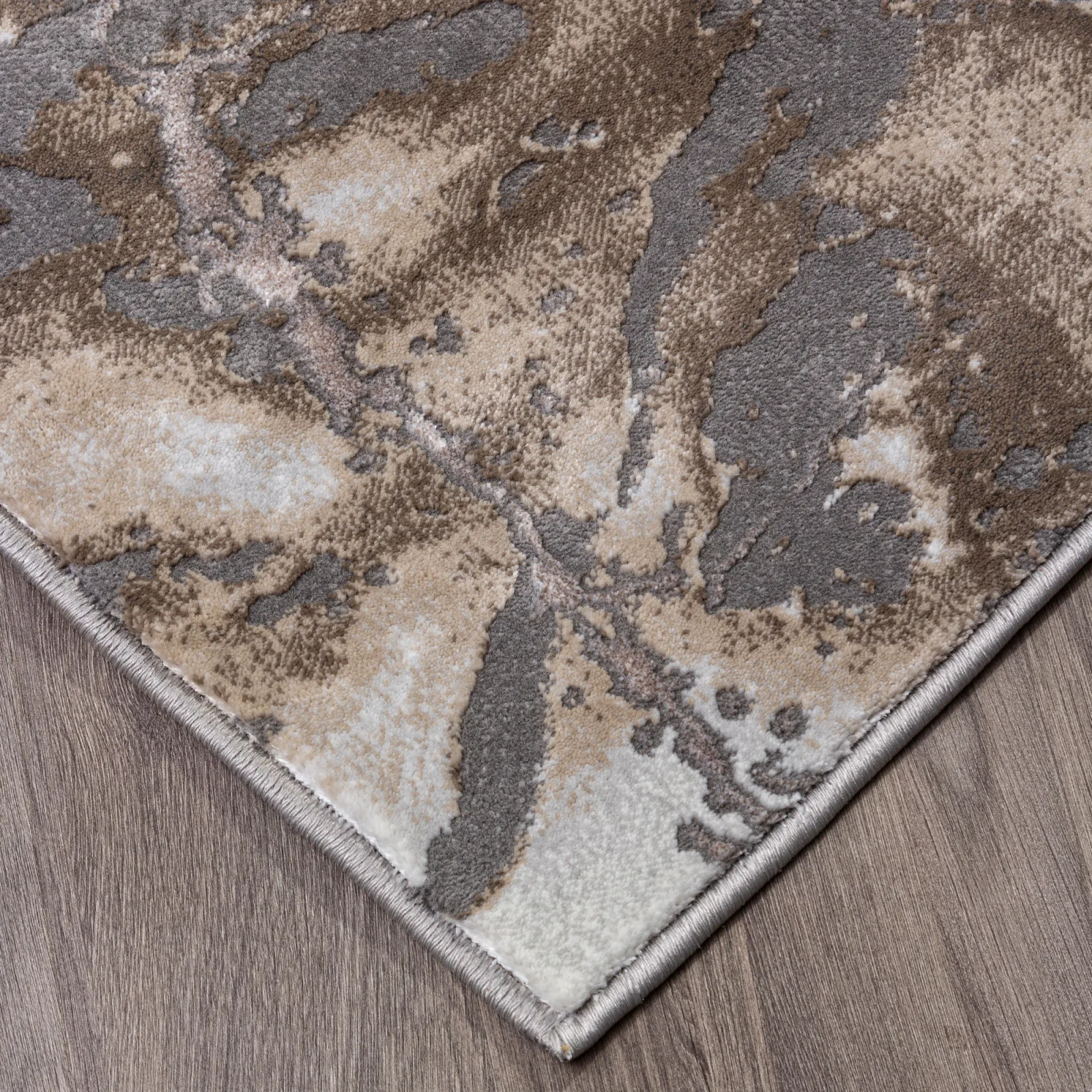 Современный ковер GRAFF 2370 - GRAY-BEIGE Heat-set Россия