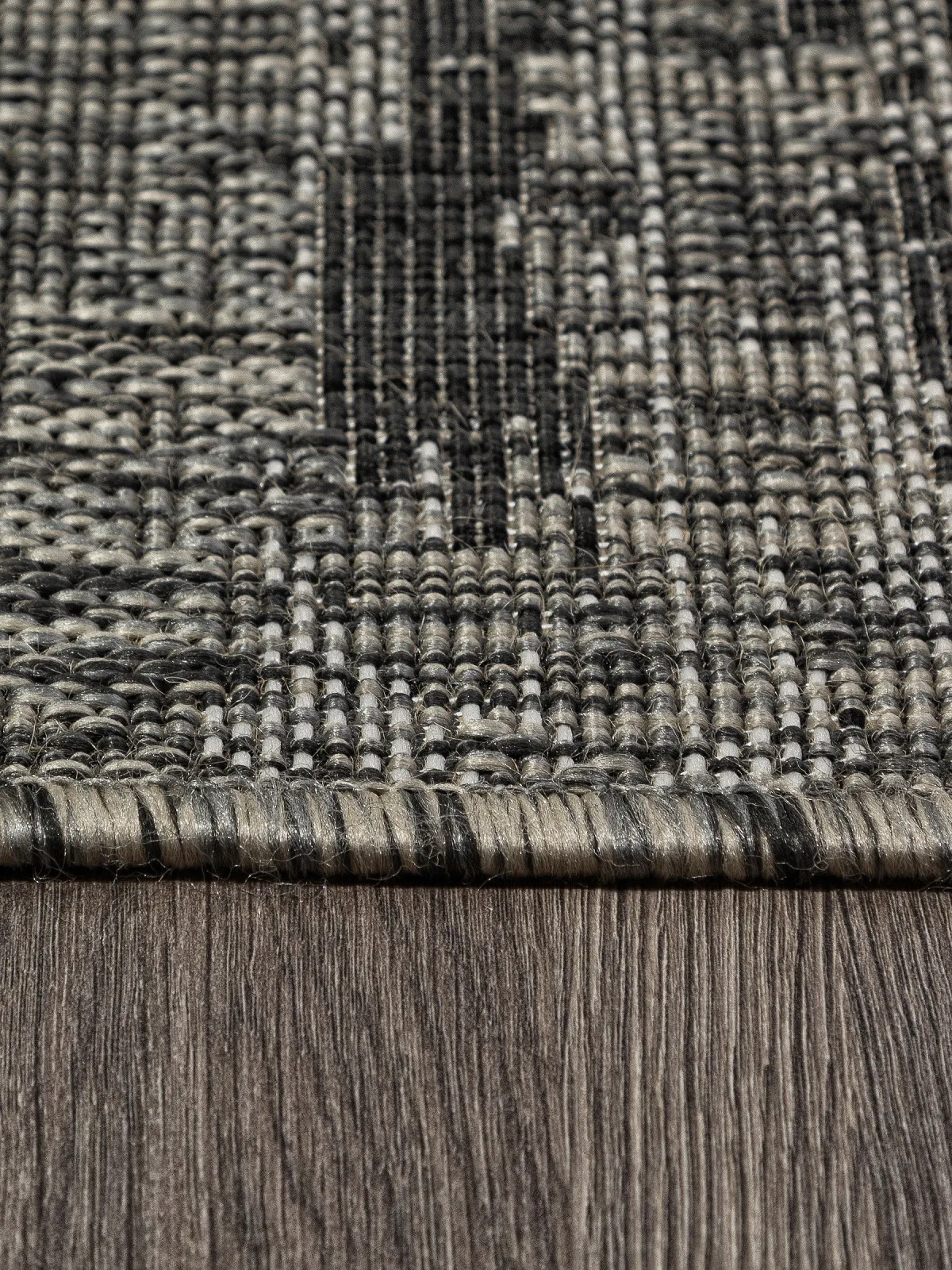 Современная циновка KAIR S143 - BLACK-GRAY полипропилен Россия