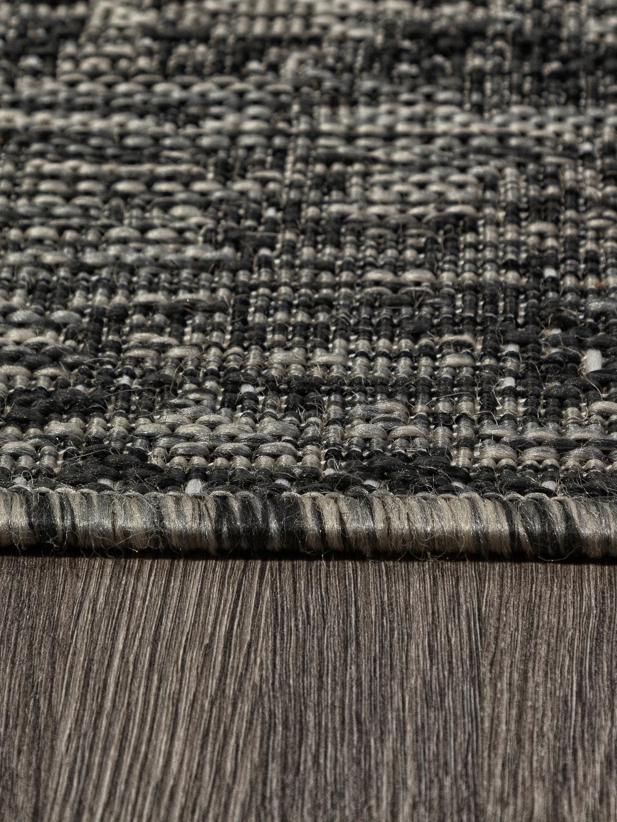 Современная циновка KAIR S129 - BLACK-GRAY полипропилен Россия