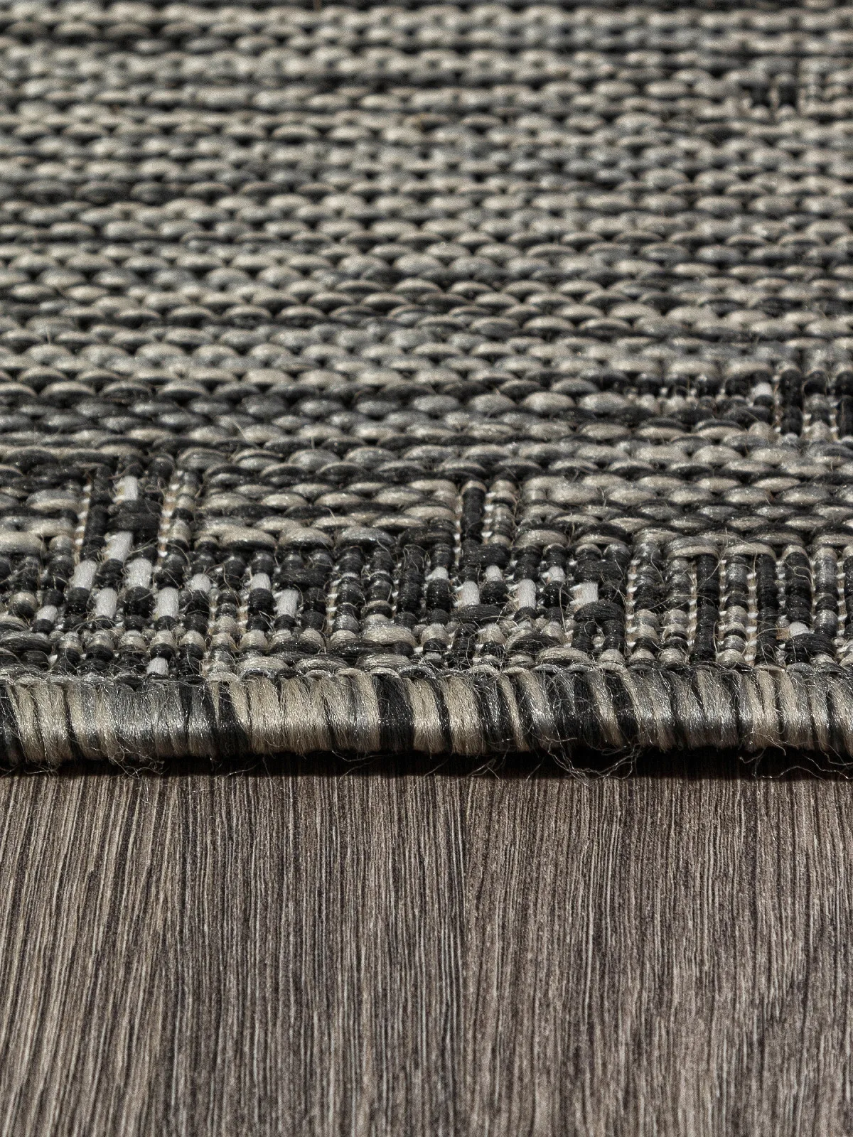 Современная циновка KAIR S144 - BLACK-GRAY полипропилен Россия