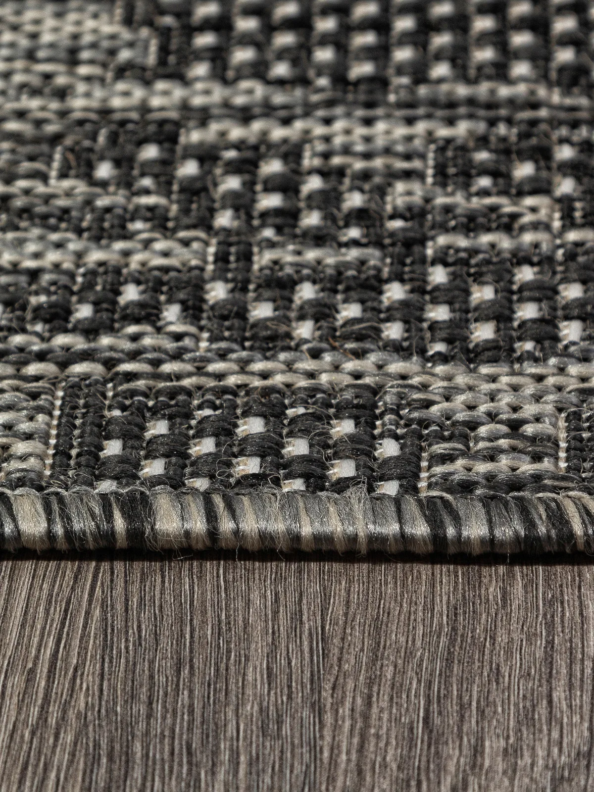Современная циновка KAIR S136 - BLACK-GRAY полипропилен Россия