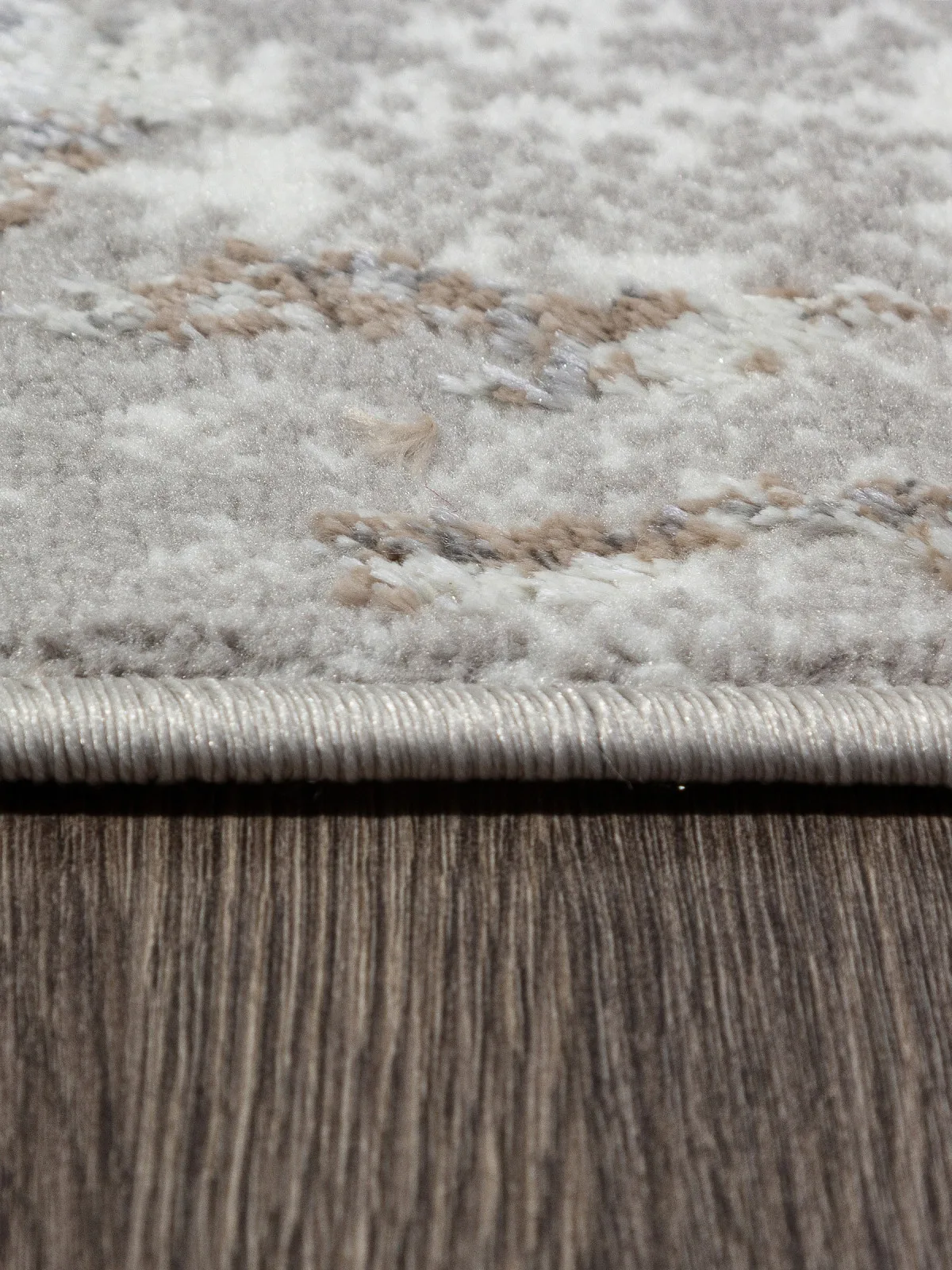 Современный ковер PARADIZE 00746B - BEIGE / GREY полиэстер Турция