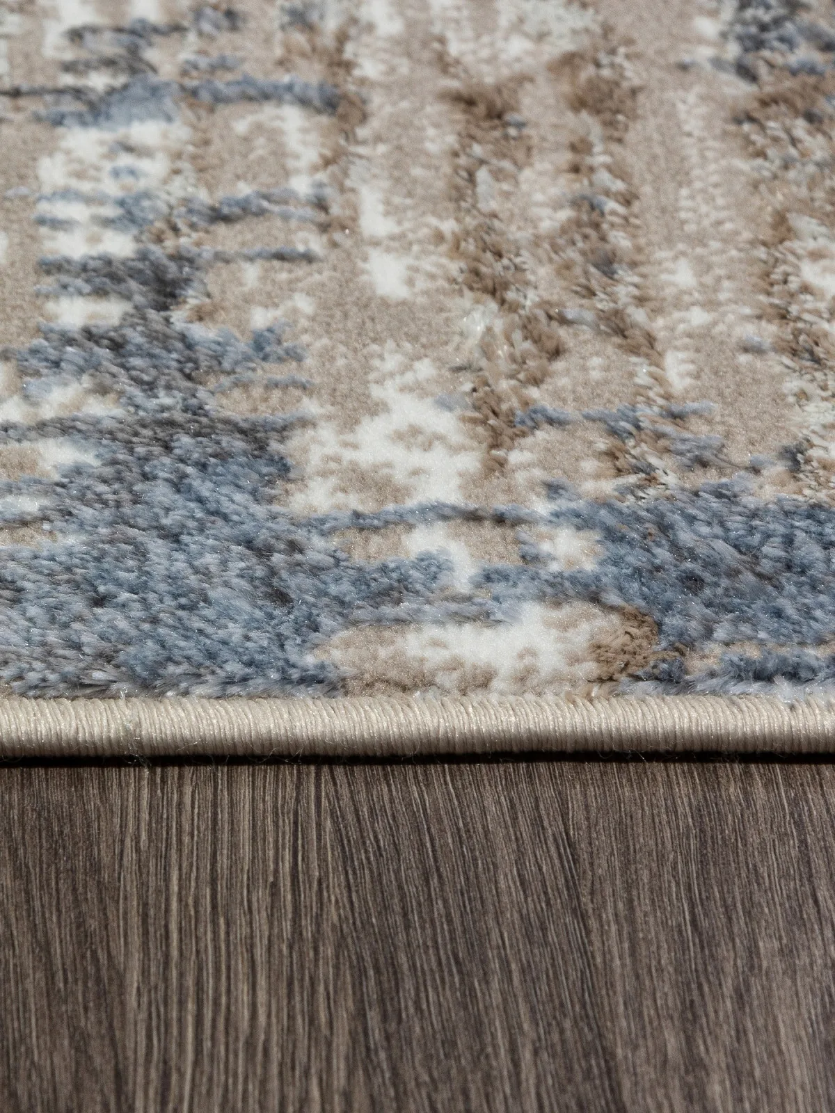 Современный ковер PARADIZE 01629A - L.BLUE / BEIGE полиэстер Турция