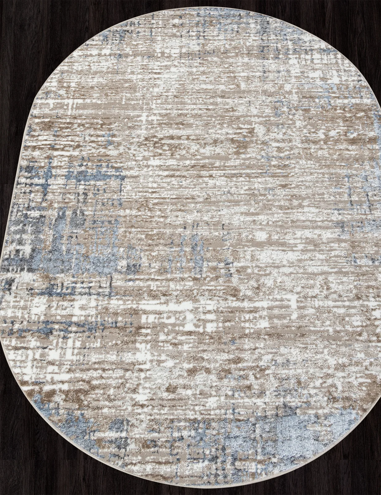 Современный ковер PARADIZE 01629A - L.BLUE / BEIGE полиэстер Турция