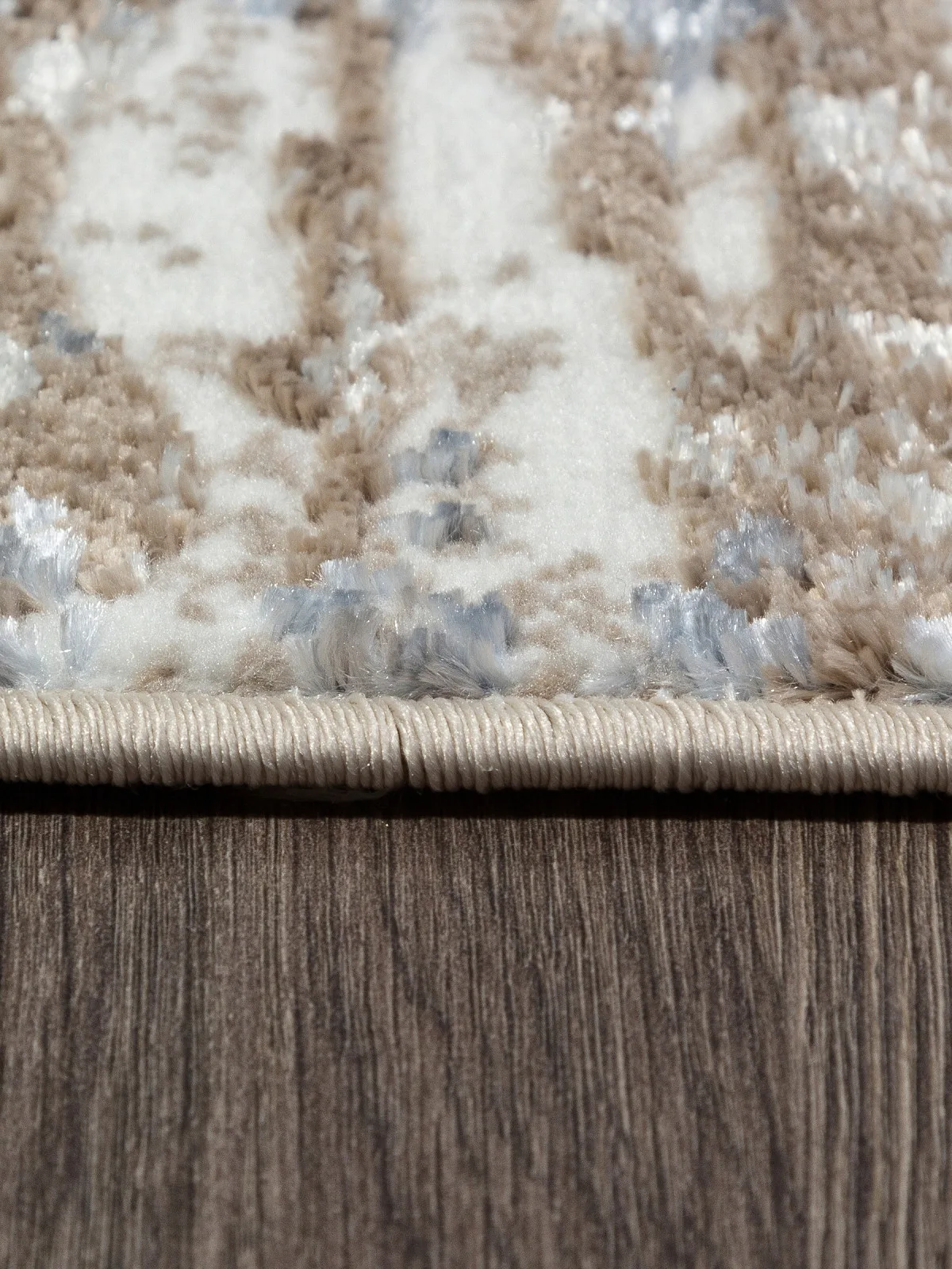 Современный ковер PARADIZE 01629A - L.BLUE / BEIGE полиэстер Турция