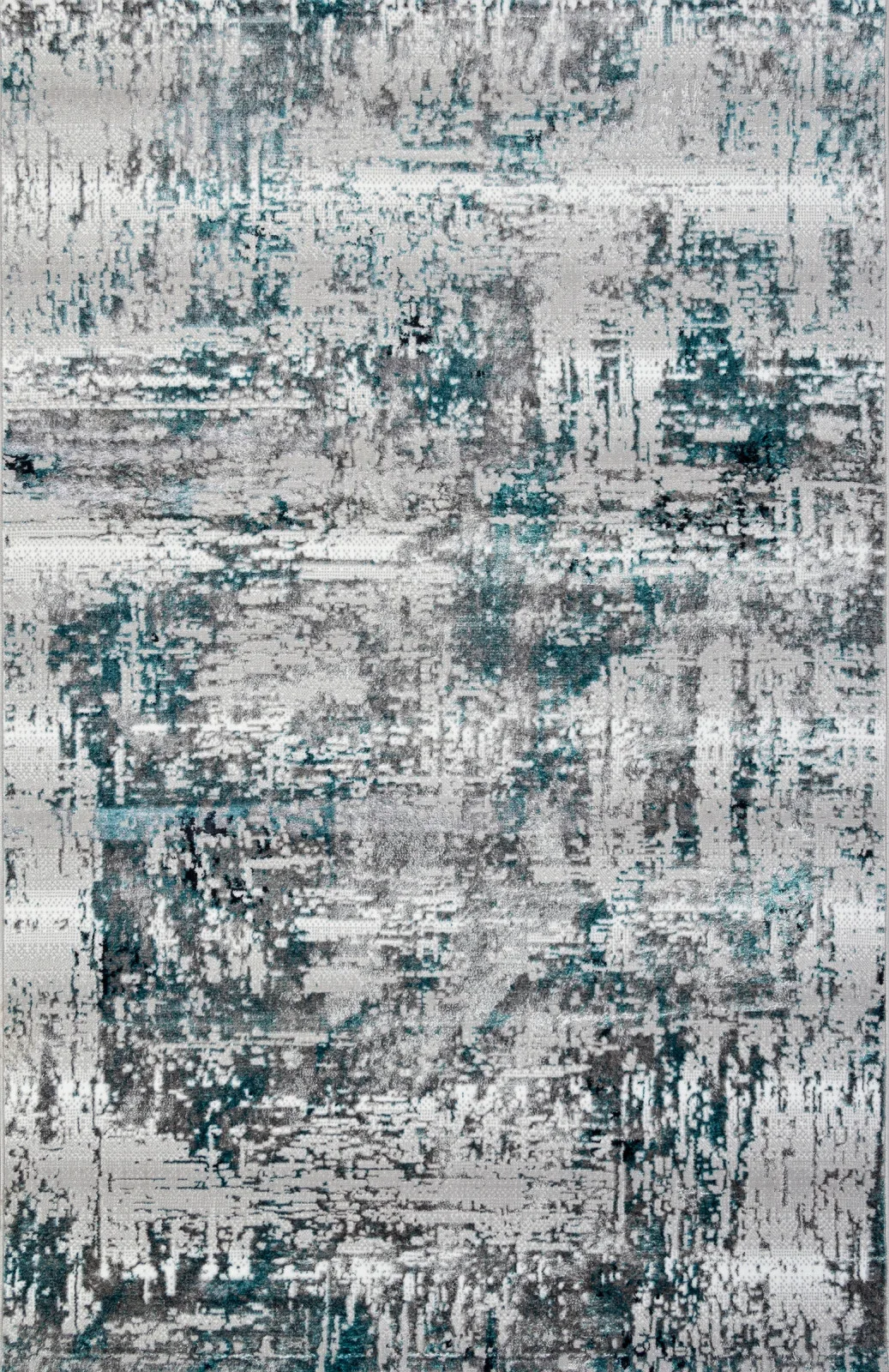 Современный ковер PARADIZE 00065A - TURQUOISE / GREY полиэстер Турция