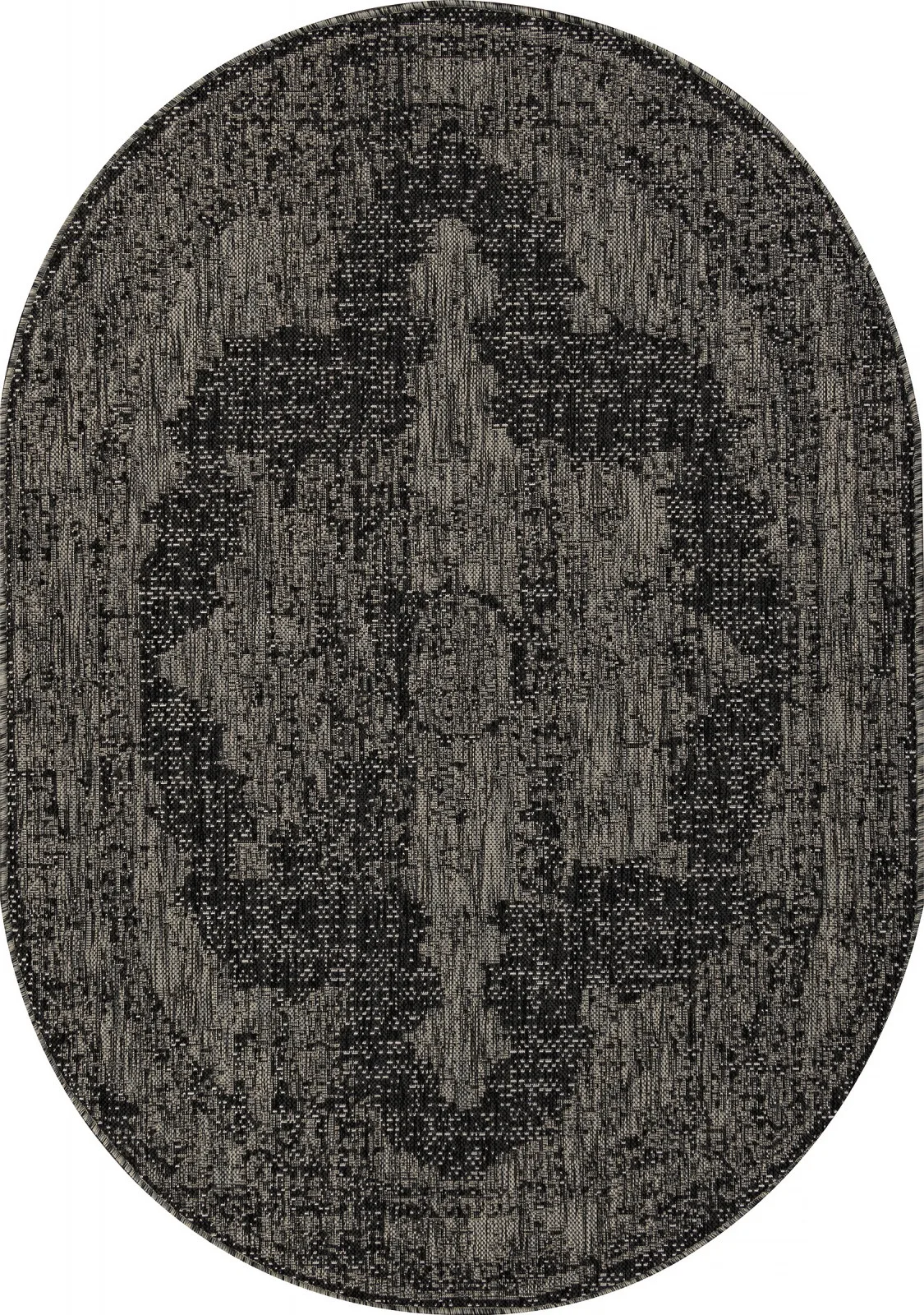Современная циновка KAIR S129 - BLACK-GRAY полипропилен Россия