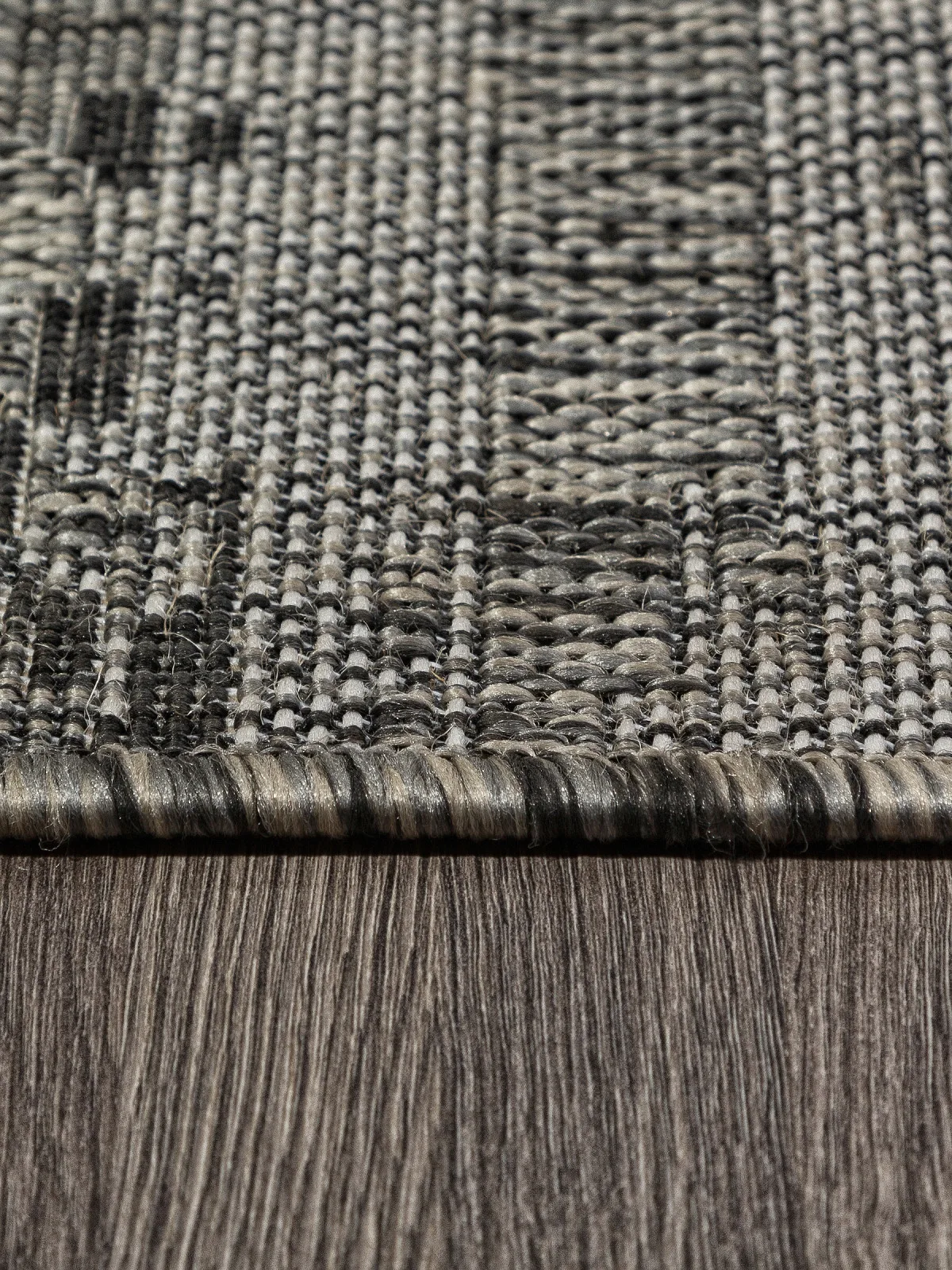 Современная циновка KAIR S143 - BLACK-GRAY полипропилен Россия