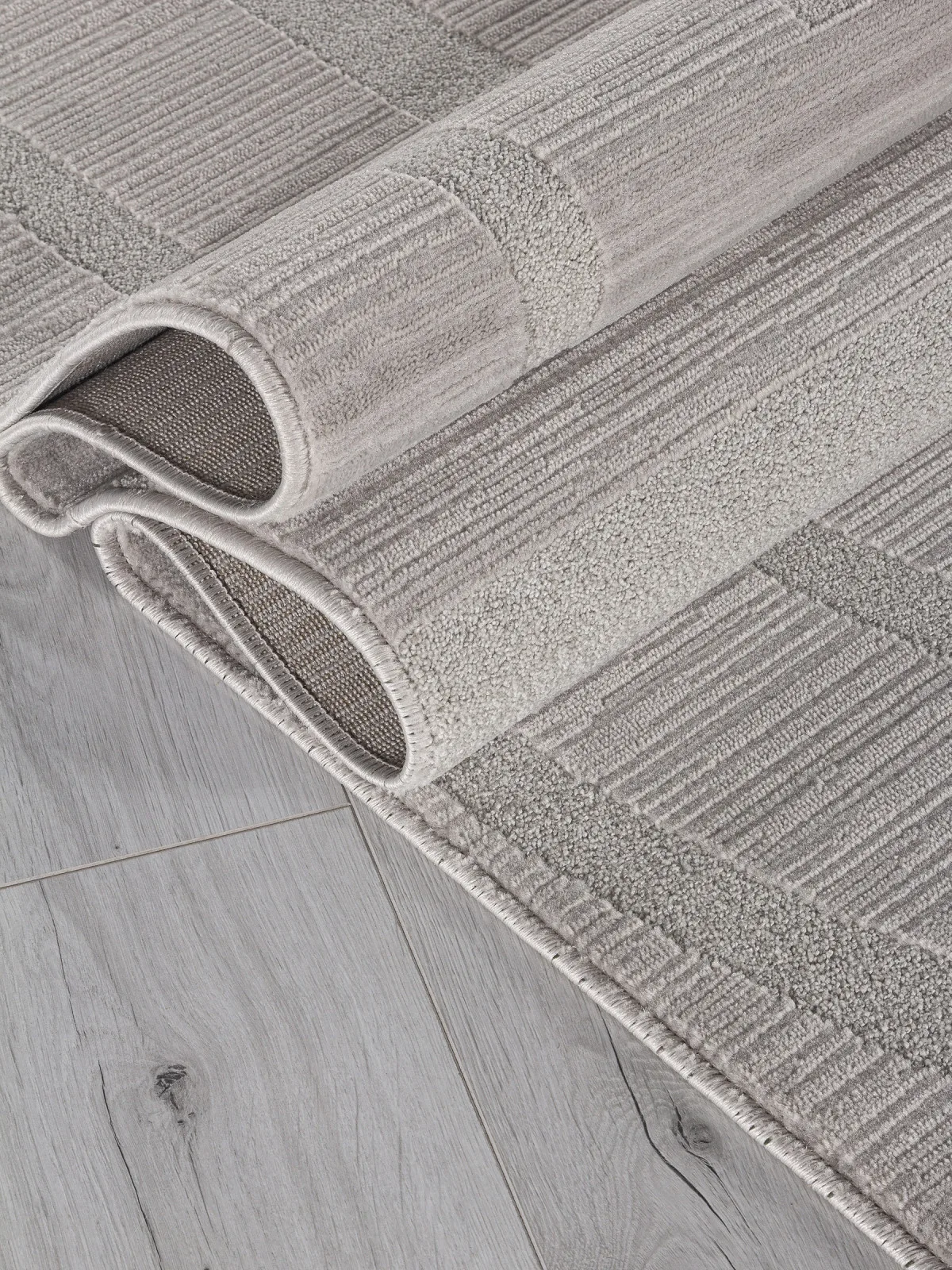 Минимализм ковер DIOS F439 - GRAY Heat-set Россия